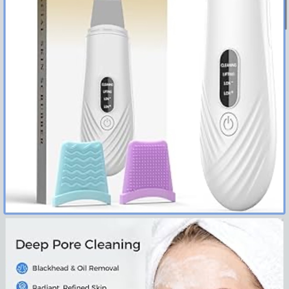 NEW Skin Scrubber Face Spatula, Blackhead Remover Tool for Facial Deep Cleansing - Picture 1 of 9